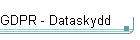 GDPR - Dataskydd